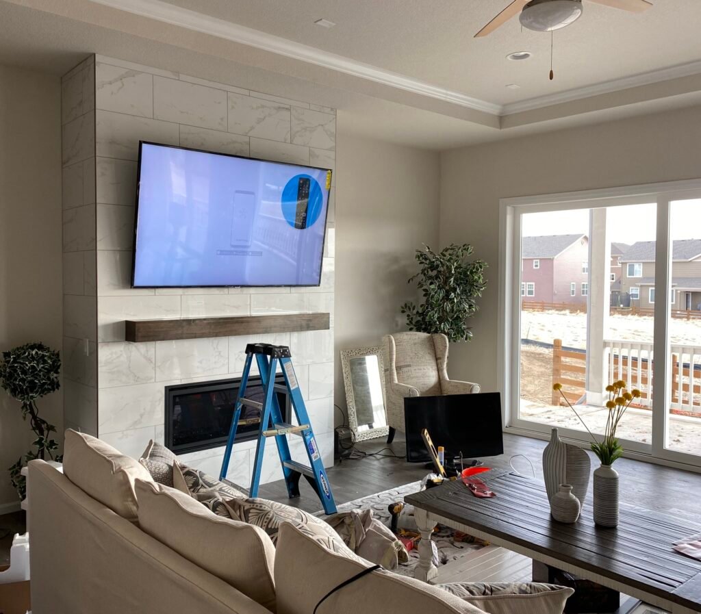 TVInstallationAboveTileFireplace